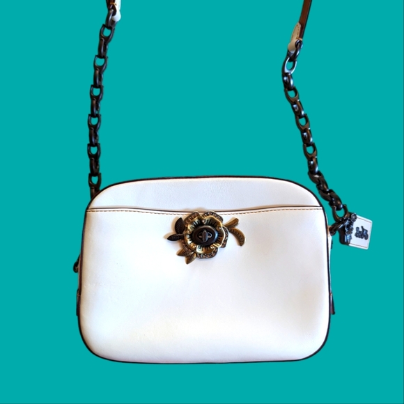 Rare 1941 Tea rose Turnlock Camera bag with C chain - Picture 2 of 12